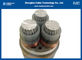 سلك ألومنيوم معزول XLPE متعدد الموصلات 6 / 10kv 3x70sqmm IEC60502-2