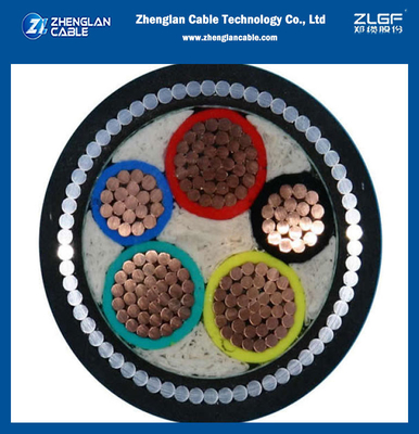 كابل الكهرباء ذو ​​الجهد المنخفض المعزول XLPE ، SWA المدرعة 70 مم 2 النحاس الألومنيوم IEC60502