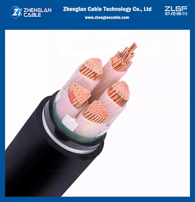 0.6 / 1KV XLPE معزول بكابل الطاقة PVC متعدد النواة SWA STA مدرع كهربائي تحت الأرض