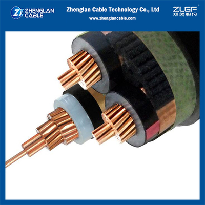 6.35/11kv N2XSY كابل الطاقة Xlpe عازل كابل النحاس غير المدرع DIN VDE 0276-620 HD 620