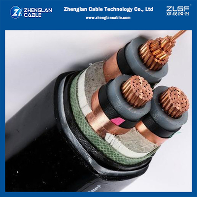8.7/15kv كابلات الطاقة N2XSBY Cu/Sc/Xlpe/Sc/Cts/Pvc/Sta/Pvc 3x120 DIN VDE 0276-620 HD 620