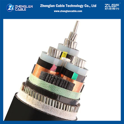3.6/6(7.2)kv 3x240mm2 AL/SC/XLPE/SC/CTS/PVC/SWA/PVC كابل الألومنيوم كابل الطاقة المدرع IEC60502-2