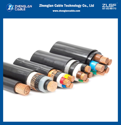 كابل الطاقة المعزول XLPE متوسطة الجهد N2XSY/NA2XSY سلك النحاس / شريط PVC الخارجي المحجب DIN VDE 0276-620