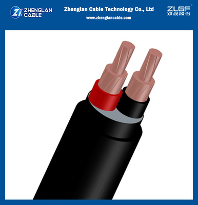 0.6 / 1KV كابلات الفولستر المنخفضة الجهد النحاس Xlpe عازلة PVC 2Core ل IEC 60228 ، IEC 60502-1 (CU / XLPE / PVC)