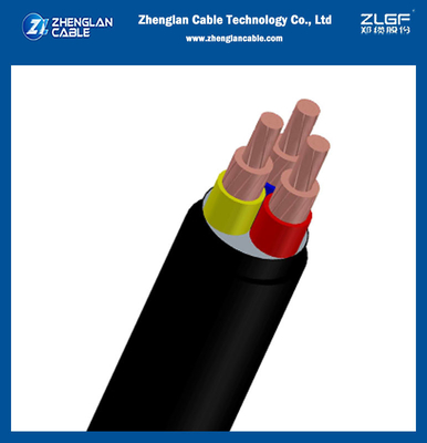 0.6 / 1KV كابلات النحاس منخفضة الجهد معزولة PVC 3Core لـ IEC 60228 ، IEC 60502-1 (CU / XLPE / PVC)