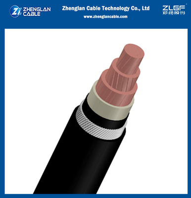 0.6 / 1KV كابلات الطاقة المعزولة المغطاة بـ PVC ذات الجهد المنخفض من النحاس Xlpe 1Core لـ IEC 60228 ، IEC 60502-1 (CXV/DATA)