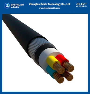 0.6/1kv LV التوتر المنخفض SWA سلك تحت الأرض المدرع 4x95mm2 CU/XLPE/PVC/SWA/PVC IEC60520-1