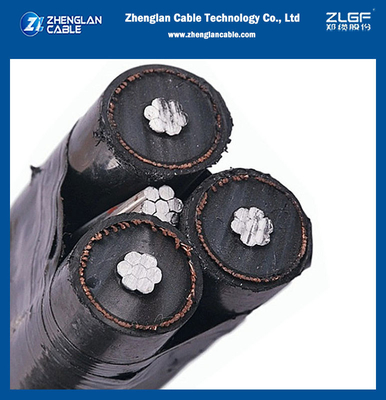 كابل محمول حلقي مضغوط H68 من الألومنيوم 12.7 / 22kV كابل مكشوف MV ABC للكابلات الهوائية المجمعة