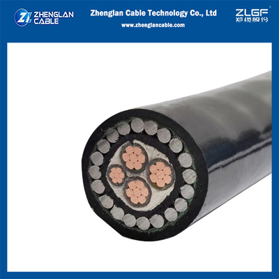 1KV كابل طاقة الجهد المنخفض NYRY CU/XLPE/SWA/PVC 3x 25+16MM2 IEC60502-1