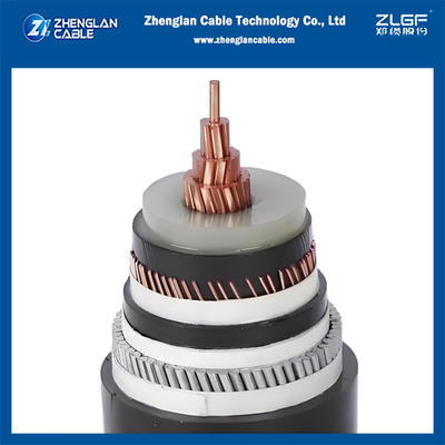 كابل طاقة متوسط ​​الجهد 8.7/15 كيلو فولت كابل مدرع AWA 1x120/16mm2 Cu/SC/XLPE/SC/CWS/PVC/AWA/PVC IEC 60502-2