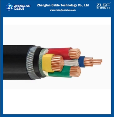 0.6/1kv CU/XLPE/SWA/PVC LV كابل الطاقة كابل تحت الأرض XLPE سلك فولاذ عازل مدر 4x70sqmm IEC60502-1