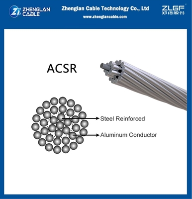 ACSR الموصل العاري الصلب الموصل الألومنيوم المقوى 120/20mm2 AL26/2.44 ST7/1.90 BS215
