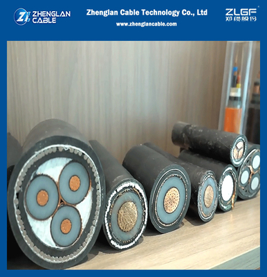 الجهد المتوسط XLPE PVC معزول أو LSZH شريط مغطى كابلات النحاس / الألومنيوم المدرعة التوزيع تحت الأرض