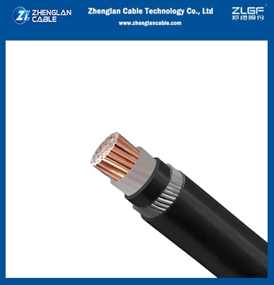 كابل الطاقة منخفضة الجهد سلك الألومنيوم الدرع CU / XLPE / PVC / AWA / PVC 0.6 / 1KV 1x300mm2 IEC60502-1