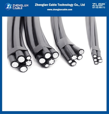 ABC LV 0.6/1kv 3x25+16+25mm2 موصل الألومنيوم / موصل سبيكة الألومنيوم + xlpe العزلIEC60502-1