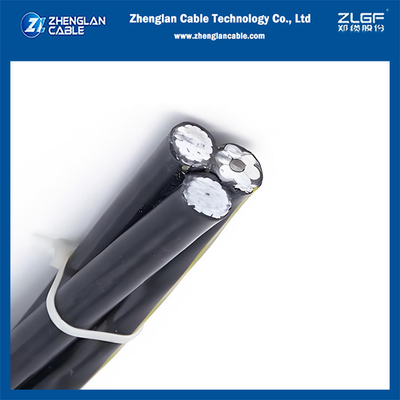1KV ABC كابل ثلاثي AAC/XLPE+ACSR/XLPE 2x2AWG+2AWG ASTM S76-474