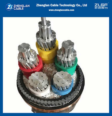 كابل طاقة NA2XRY YJLV32 0.6/1KV LV CU/AL XLPE عزل SWA PVC غلاف 3 نوى 95 مم2
