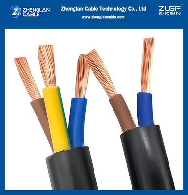 Flexible PVC Jacketed RV-K Cable 0.6/1KV For Circular Conductor Shape In Industrial Environments