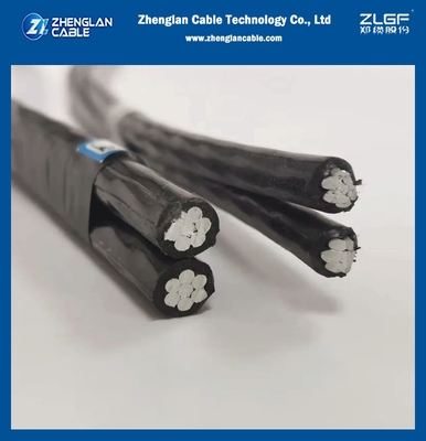 كابل علوي معزول 0.6/1kV، معيار NFC 33-209 XLPE 3X25mm2+54.6mm2
