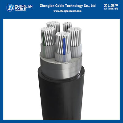 1KV 4x50+25mm2 كابل ألومنيوم مدرع STA XLPE معزول بـ PVC IEC60502-1