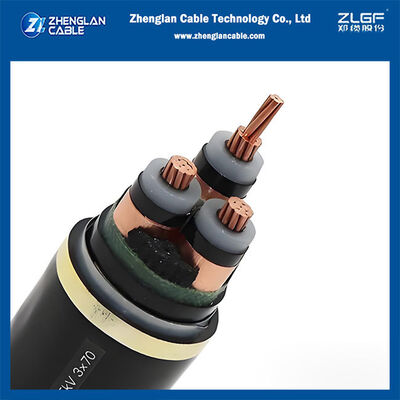 كابل الجهد المتوسط ​​المدرع منخفض الدخان والصفر هالوجين (LSZH) IEC 60332-1/IEC60332-3-24 كابل الطاقة MV المقاوم للهب