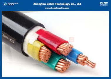 المنطقة الاسمية: 4 * 1.5 ~ 4 * 400mm2 كبل الطاقة ذو أربعة أقطاب LV غير المعزول / PVC المعزول (0.6 / 1KV) IEC 60502-1 (CU / PVC / NYY / N2XY)