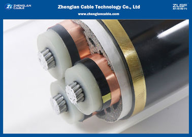 كابلات كهرباء ثلاثية النوى 3.6 / 6KV MV (مدرعة) ، كابل معزول IEC 60502/60228 U CU / PVC / XLPE / LSZH / DSTA / NYBY / N2XBY / NYB2Y