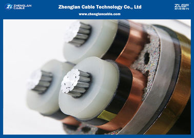 كبل الطاقة المدرعة بجهد متوسط ​​الجهد 3 8.7 / 10KV مع عزل XLPE (AL / CU / XLPE / LSZH / DSTA