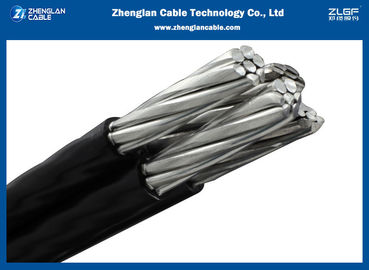 LT XLPE معزول 100 ٪ مغطاة الكابلات الكهربائية العلوية 1.1KV ABC كابل
