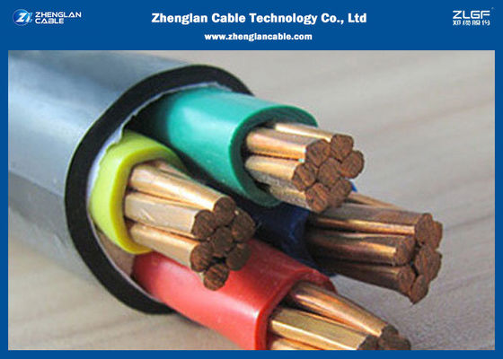 0.6 / 1kv 4 core Cu Xlpe Pvc غير المدرعة مقاومة للحريق كابل الطاقة