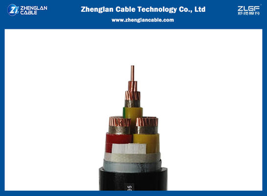 Xlpe معزول STA سلك مصفح مثبط للهب PVC مغمد بالنحاس 3x50 IEC60502-1