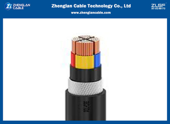 LV 16 Sqmm 4 Core Aluminium Armored Cable CU / XLPE / SWA / PVC ISO 9001 2015