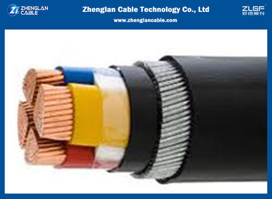 كبل الطاقة منخفض الجهد CU / XLPE / PVC / SWA / PVC 4x50sqmm ISO 9001 2015