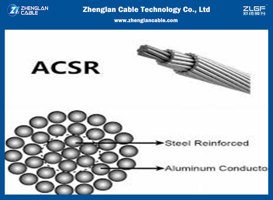 سلك موصل ACSR 120/20 متر مربع تم اختباره بنسبة 100٪ وفقًا لمعايير ISO 14001: 2005 EN50182