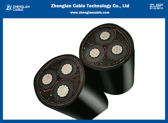 كابل مدرع من الألومنيوم ثلاثي الأقطاب 6.35 / 11kv 3x70mm2 IEC60502-2 كابل طاقة مصفح