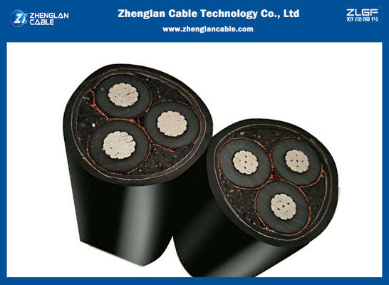 كبلات الطاقة ذات الجهد المتوسط ​​من الألومنيوم 3 النواة 11kv STA كبل الطاقة المدرعة 3x95mm2 IEC60502-2