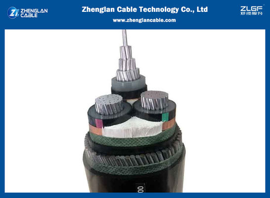12.7 / 22kv 3x95mm2 كابلات الطاقة ذات الجهد المتوسط ​​من الألومنيوم المصفح BS 6622 / BS 7835 / IEC 60502