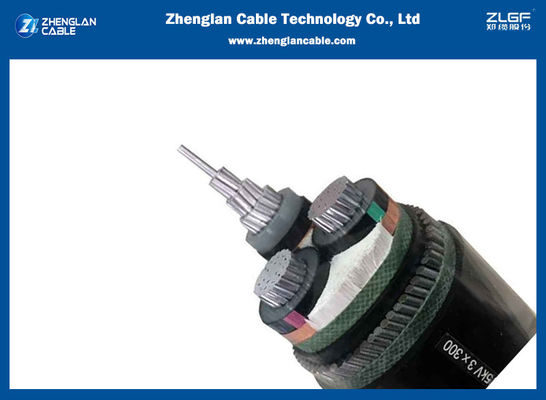 19 / 33kv 3x120mm2 SWA كابل مصفح من الألومنيوم MV كابل تحت الأرض BS 6622 / BS 7835 / IEC 60502 / VDE 0276