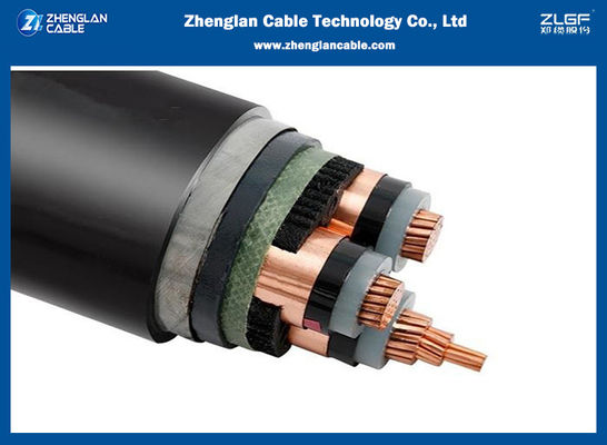 سلك كهربائي مصفح XLPE CU / XLPE / CTS / STA / SWA / PVC 11kV 12kV 15kV 22kV 33kV IEC60502-2
