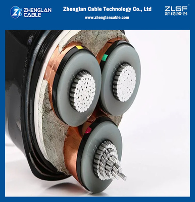 8.7 / 10 KV MV Al أو Cu كبل الطاقة المدرع XLPE المعزول
