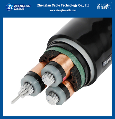 MV SIngle Three Cores Aluminium Conductor Power Cable Armored IEC 60502/60228