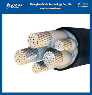 1kv AL XLPE PVC كابل الطاقة منخفض الجهد كبل 3 + 2 كور BS8573